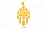 آویز طلای ۱۸ عیار دریمکچر طرح پر 0.29 گرم