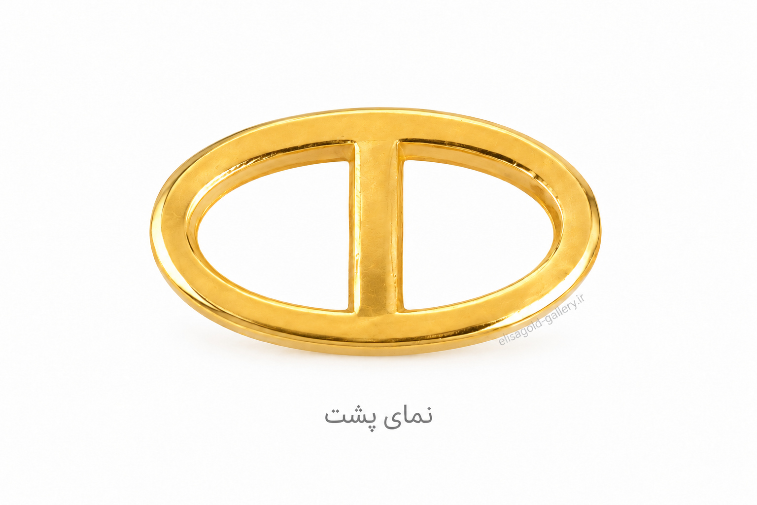 آویز طلای ۱۸ عیار تتا  دوطرفه صورتی - طلایی  0.610 گرم